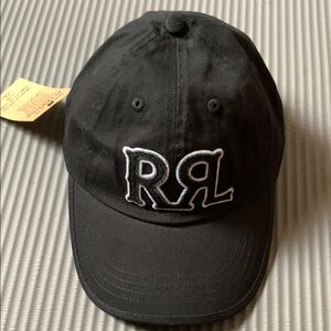 Ralph Lauren Double RL Black Baseball Cap